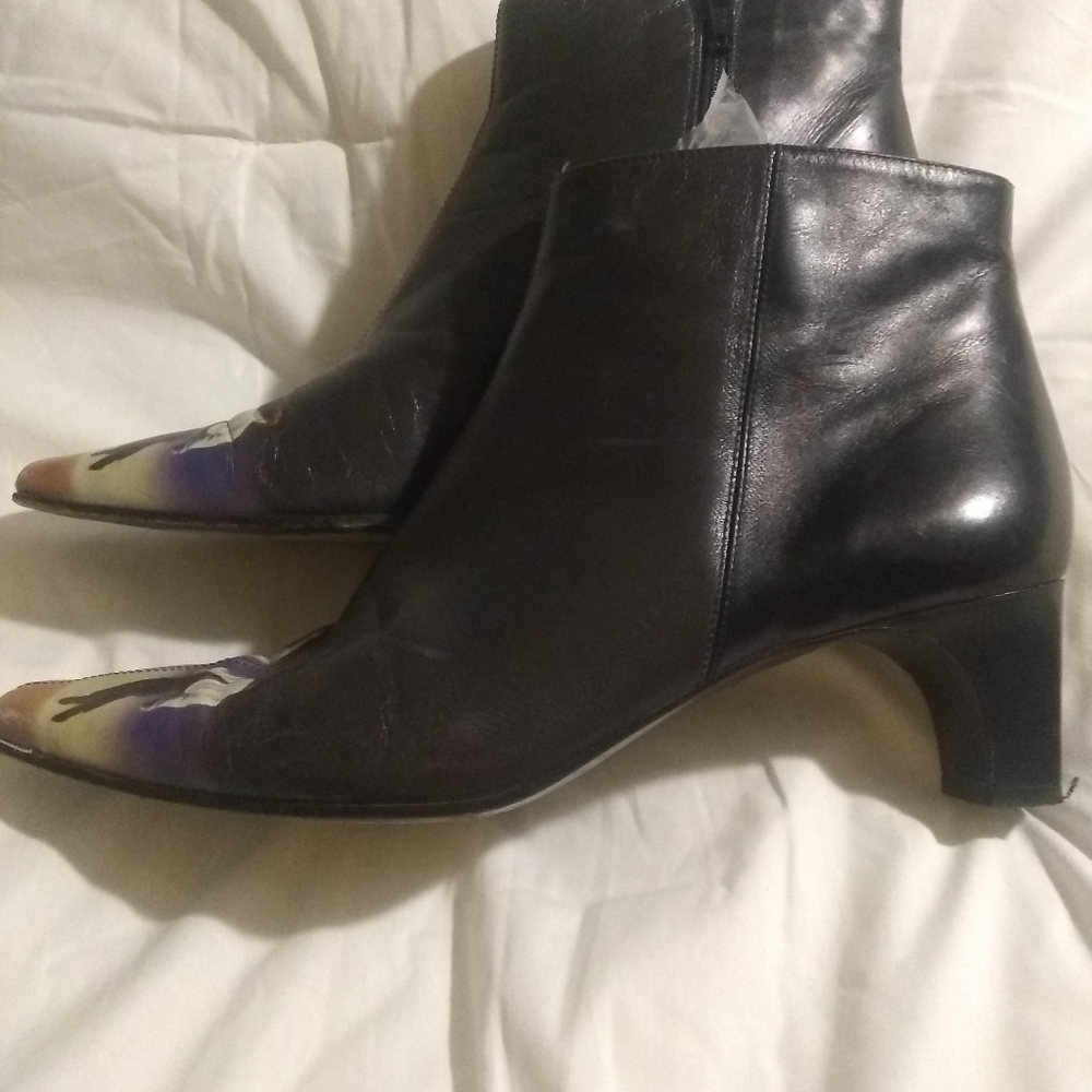 RARE Vintage Icon Art genuine leather boots - Picture 5 of 16